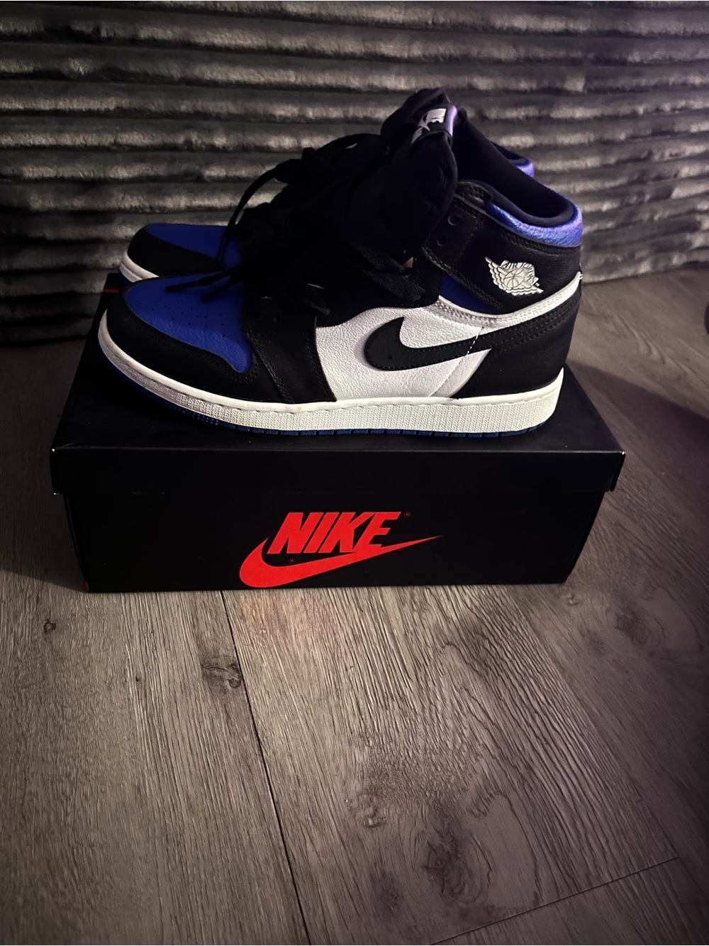 Nike Air Jordan 1 Mid - Black/White/Royal Blue